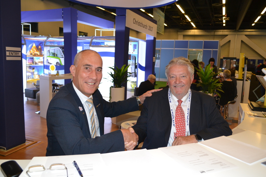 Dean Zabrieszach and Mark Williamson at the ITS World Congress
